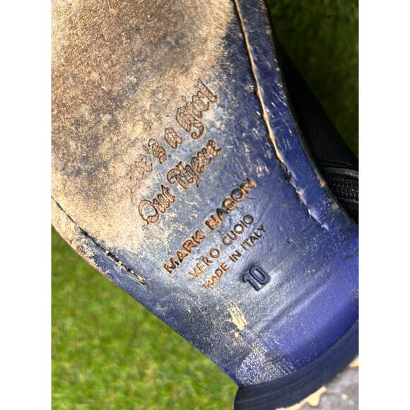 RARE Mark Nason Rock Lives Dragon Biker Distressed Cross 87595 Boots 10 - Picture 11 of 15